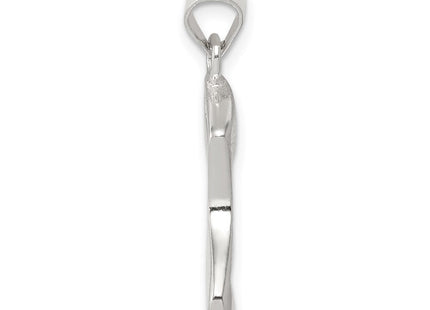 Sterling Silver Enameled Christmas Stocking Charm (Style QC6873)