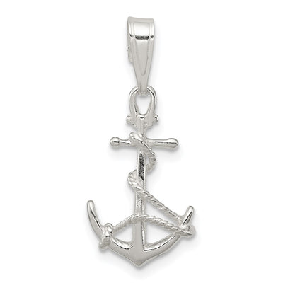 Sterling silver anchor pendant