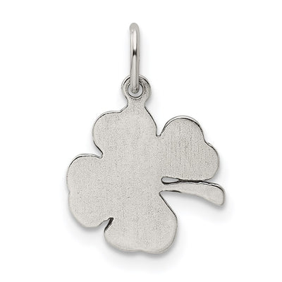 Sterling Silver Antiqued 4-Leaf Clover Charm