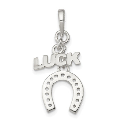 Sterling silver horseshoe pendant