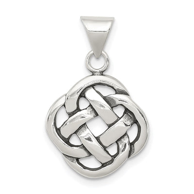 Sterling silver knot pendant