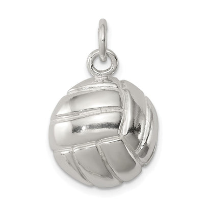Sterling Silver Volleyball Charm, 20 x 17mm