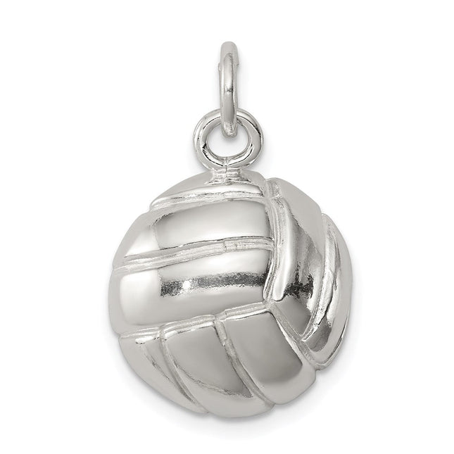 Sterling Silver Volleyball Charm, 20 x 17mm