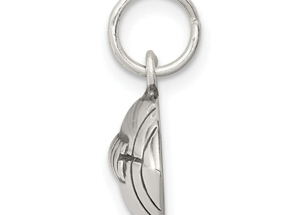 Sterling Silver Antiqued Football Charm