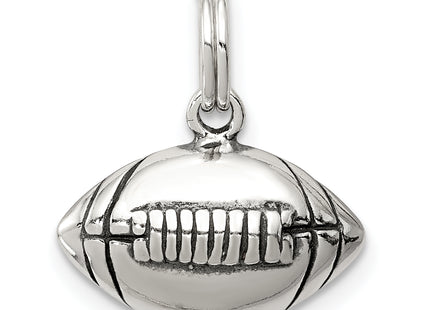 Sterling Silver Antiqued Football Charm
