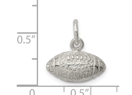 Sterling Silver Football Charm (Style QC715)