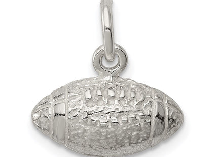 Sterling Silver Football Charm (Style QC715)