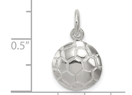 Sterling Silver Soccer Ball Charm (Style QC716)