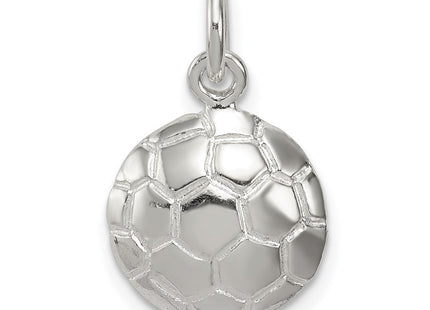 Sterling Silver Soccer Ball Charm (Style QC716)