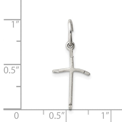Sterling Silver Cross Pendant, 21 x 12mm