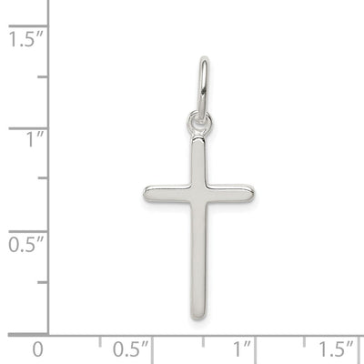 Sterling Silver Cross Pendant, 25 x 14mm