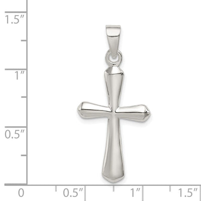 Sterling Silver Cross Pendant, 30 x 16mm (7226)