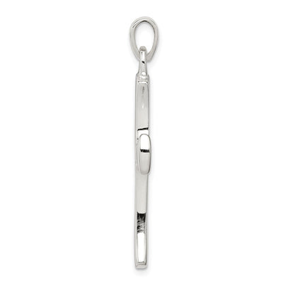 Sterling Silver Cross Pendant, 36 x 25mm