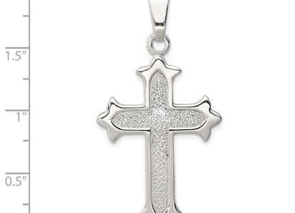 Sterling silver cross pendant, another view