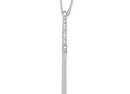 Sterling Silver Polished INRI Cross Pendant