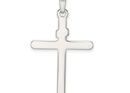 Sterling Silver Polished INRI Cross Pendant