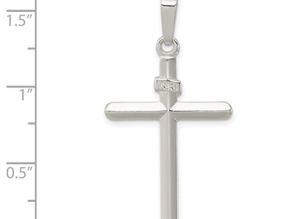 Sterling Silver Polished INRI Cross Pendant