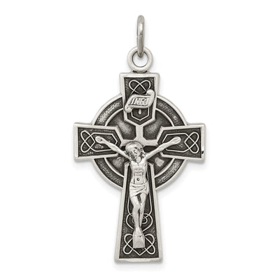 Sterling silver crucifix pendant