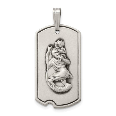 Sterling silver tag pendant