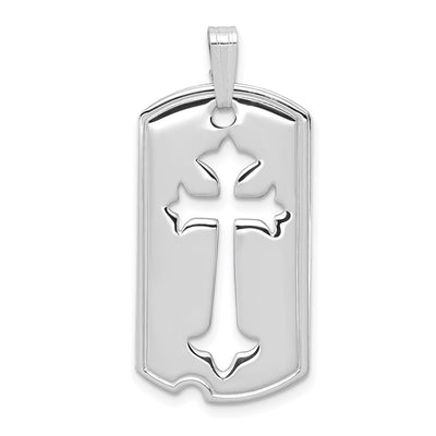 Sterling silver tag pendant