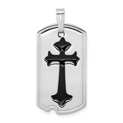 Sterling silver tag pendant