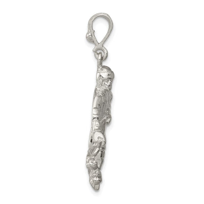 Sterling Silver Hockey Player Charm