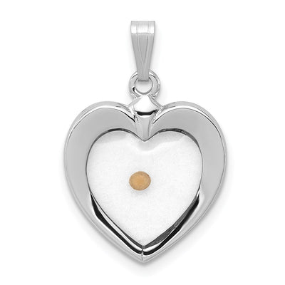 Sterling silver heart pendant