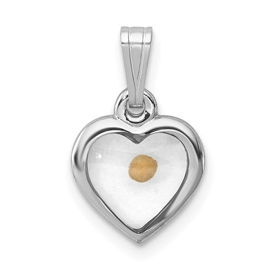 Sterling silver heart pendant