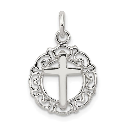 Sterling silver circle pendant