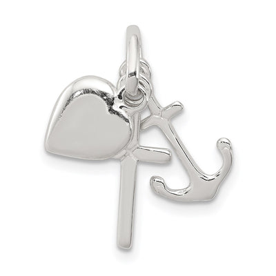 Sterling silver anchor pendant