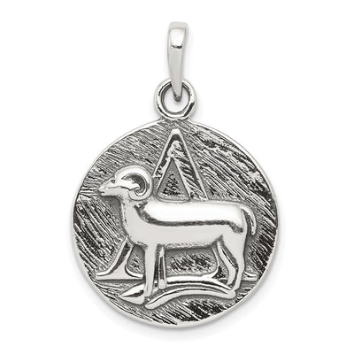 Sterling silver zodiac pendant