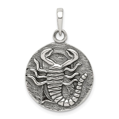 Sterling silver zodiac pendant