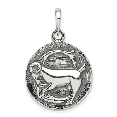 Sterling silver zodiac pendant