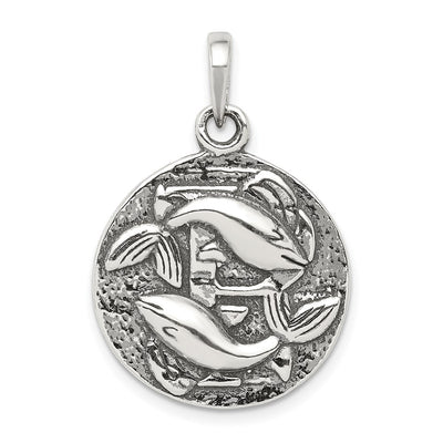 Sterling silver zodiac pendant