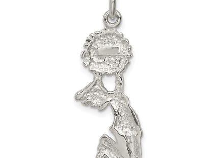 Sterling Silver Cheerleader Charm (Style QC746)