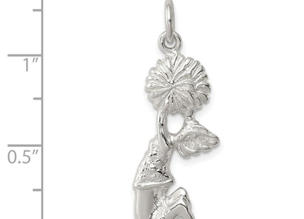 Sterling Silver Cheerleader Charm (Style QC746)