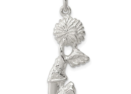 Sterling Silver Cheerleader Charm (Style QC746)