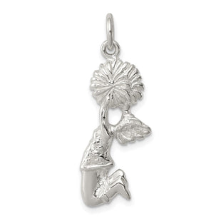Sterling Silver Cheerleader Charm (Style QC746)