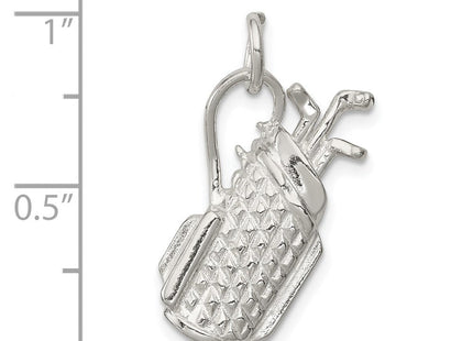 Sterling Silver Golf Bag Charm (Style QC749)
