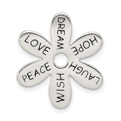 Sterling silver flower pendants & charm