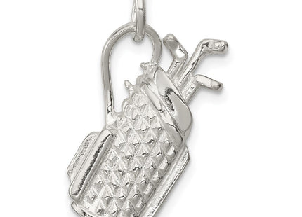 Sterling Silver Golf Bag Charm (Style QC749)