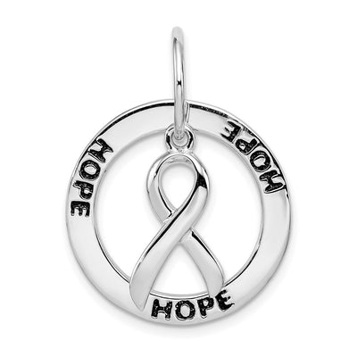 Sterling silver circle pendant