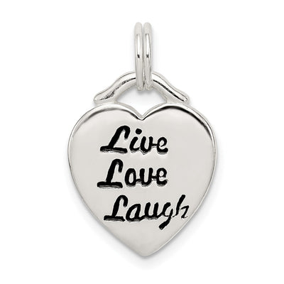 Sterling silver heart pendant