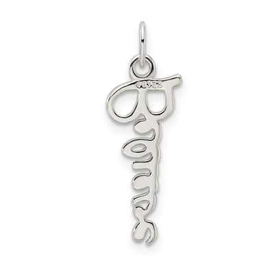 Sterling Silver Believe Pendant