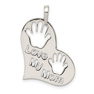 Sterling silver heart pendant