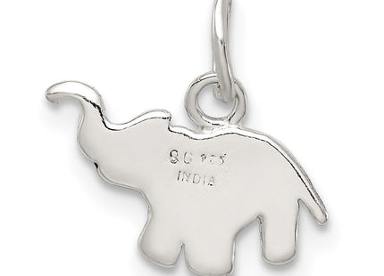 Sterling Silver Enameled Elephant Charm (Style QC7531)
