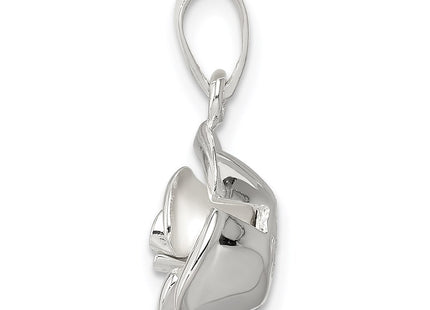 Sterling silver pendant, alternate view