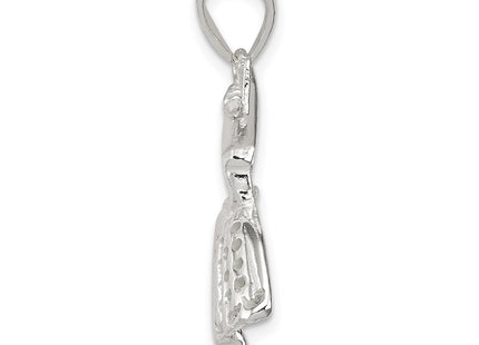 Sterling silver pendant, alternate view