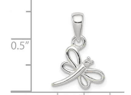 Sterling Silver Dragonfly Pendant (Style QC7571)