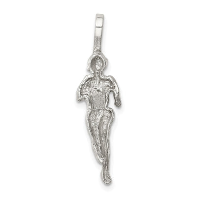 Sterling Silver Runner Pendant, 31 x 8mm
